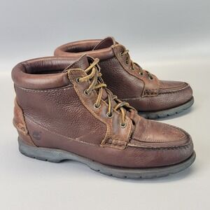 Timberland Chukka Boots Womens Size 7.5M Brown‎ Leather Waterproof Hiking Work